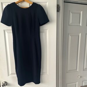 Calvin Klein Blue Sheath Midi Dress for Work